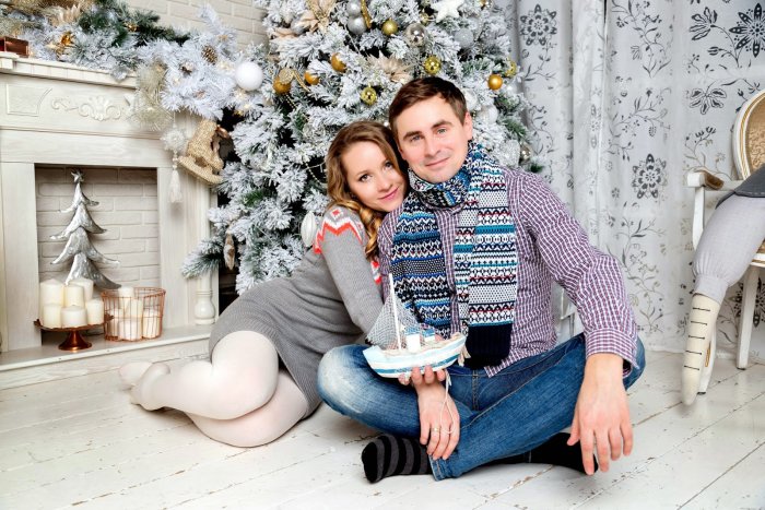 Азиатская Новогодняя фотосессия