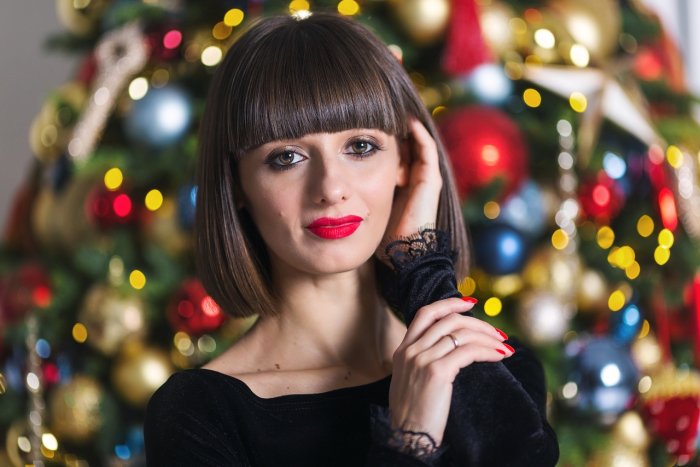 Макияж для новогодней фотосессии в студии семейная