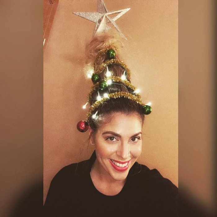 Прически с блестками