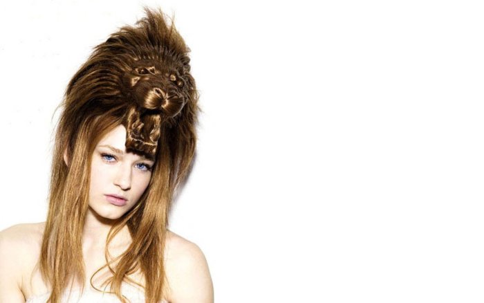 Зрелищные прически конкурсные