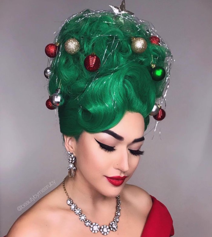 Необычная Новогодняя прическа