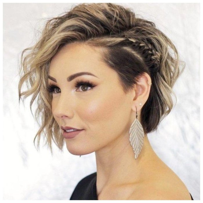 Кладка на короткие волосы