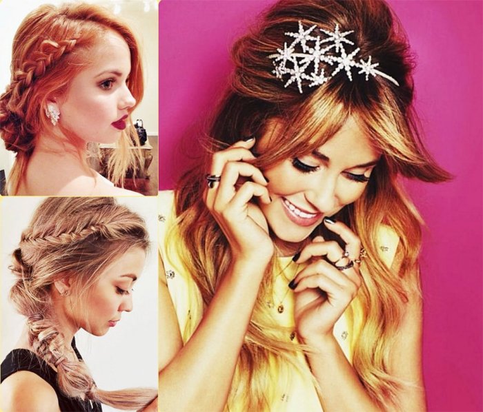 Новогодний ободок с мишурой