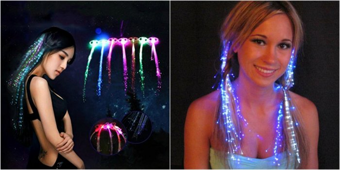 Прически со светящимися прядями