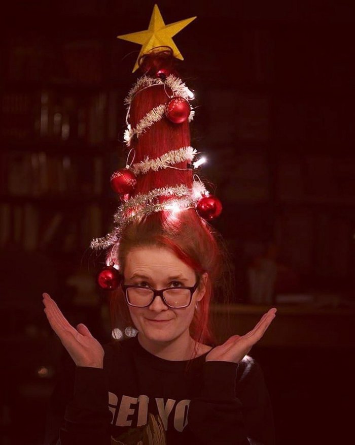 Прикольные прически на новый год