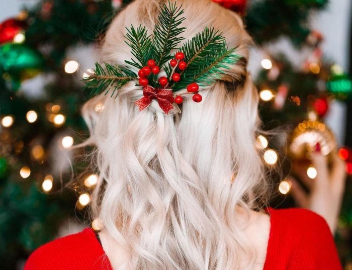 Новогодние прически на новый год