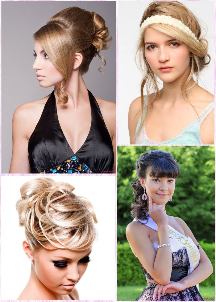 Причёски на средние волосы