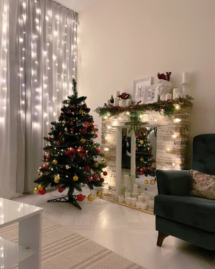 Простые идеи для новогоднего декора в интерьере