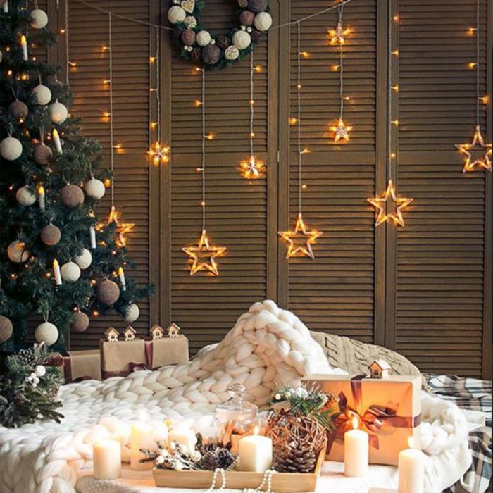 Новогодний декор окон