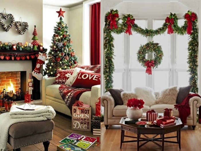 Новогоднее украшение интерьера