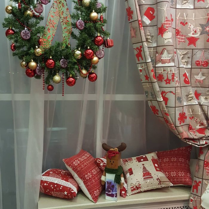 Украшение дома к новому году