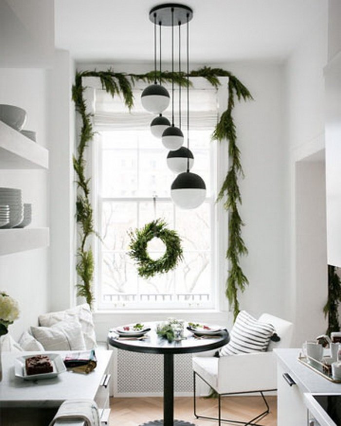 Гирлянды в интерьере