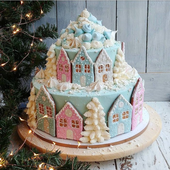 Новогодние торты 2019