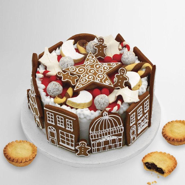 Пряничный новогодний торт
