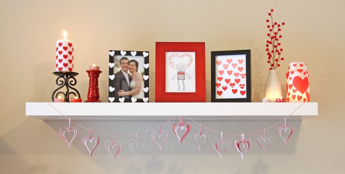 Украшение на день влюбленных