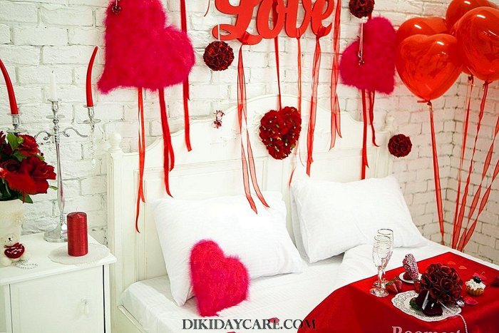 Украшение дома на день Святого Валентина