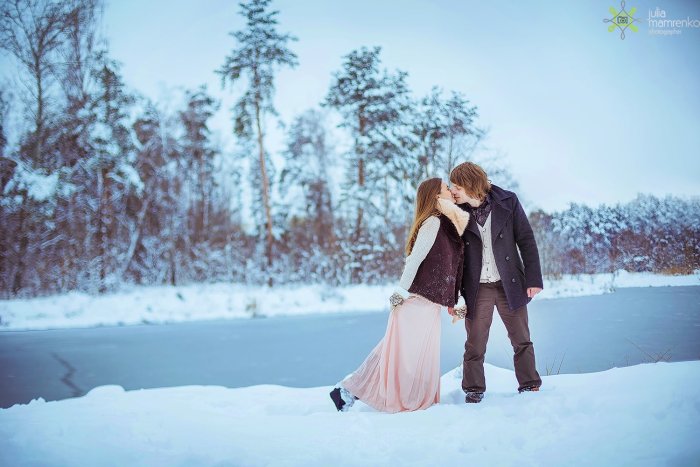 Зимняя фотосессия на улице