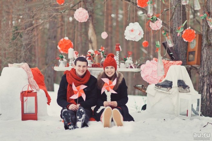 Фотозоны на улице зимой