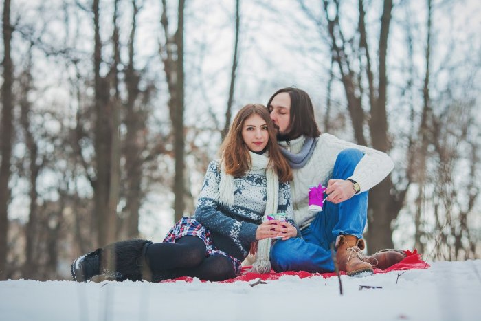 Love story фотосъемка зима