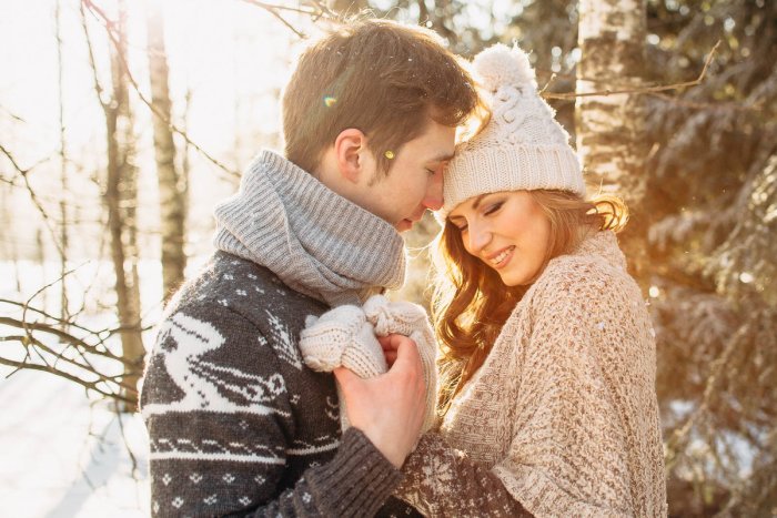 Влюбленные зимой