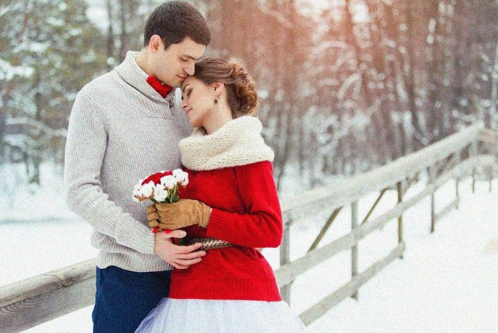 Зимние Свадебные лав стори