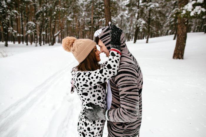 Влюбленные зимой