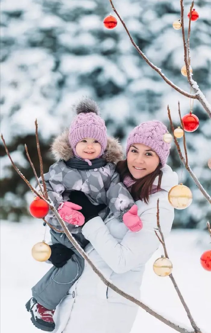 Семейная фотосессия зимой
