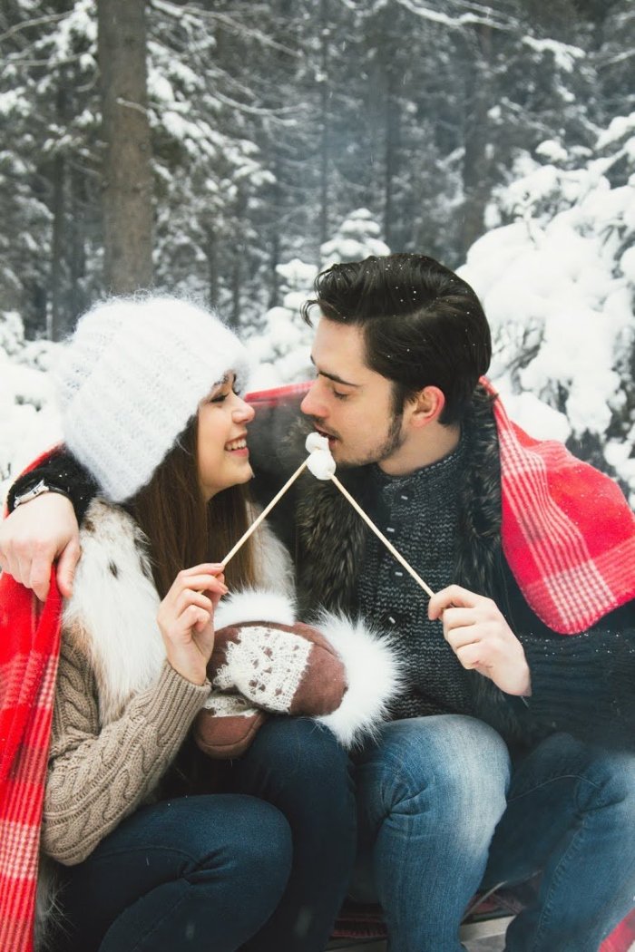 Влюбленные зимой