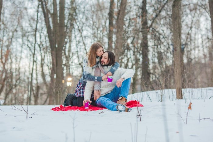 Зимняя фотосессия лав Сору