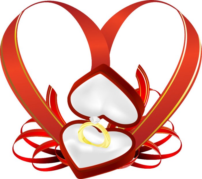 Свадебные сердечки