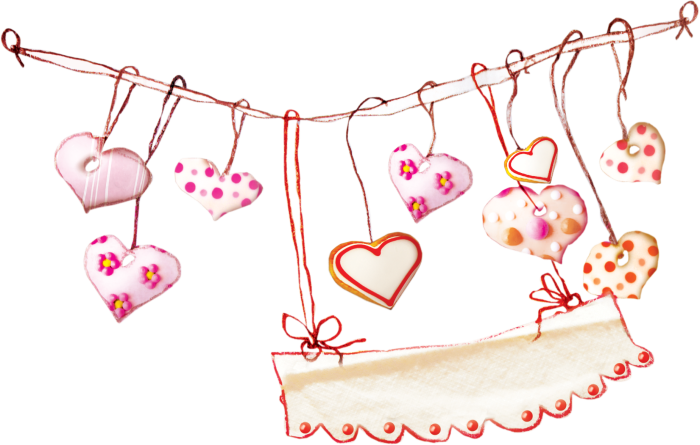 Клипарт день Святого Валентина на прозрачном фоне