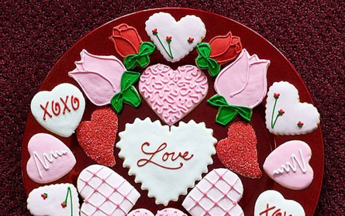 Торты в виде валентинок