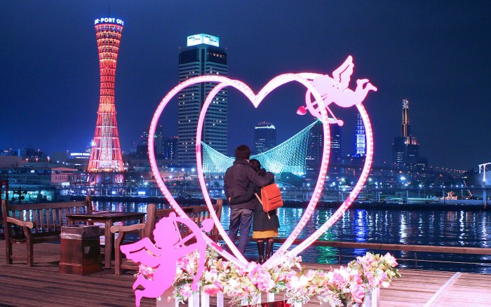 Празднование день влюбленных