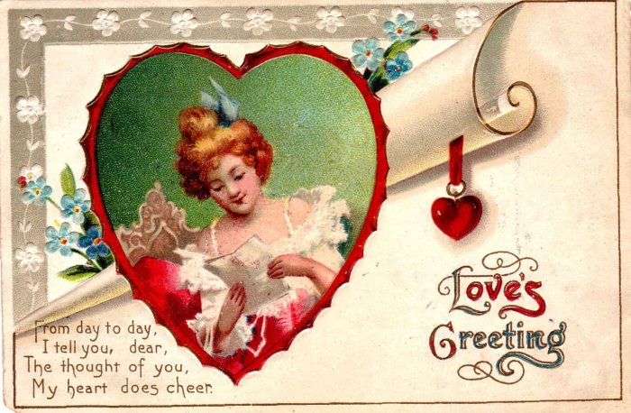 Валентинка с купидоном