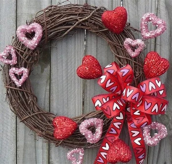 Венок на день Святого Валентина