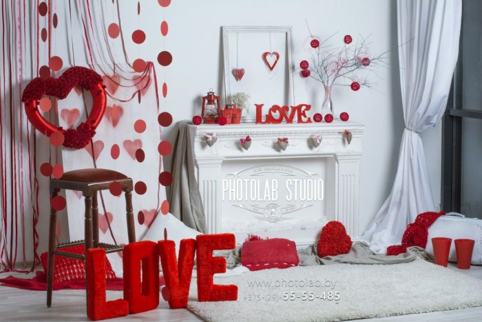 Украшение дома на день влюбленных