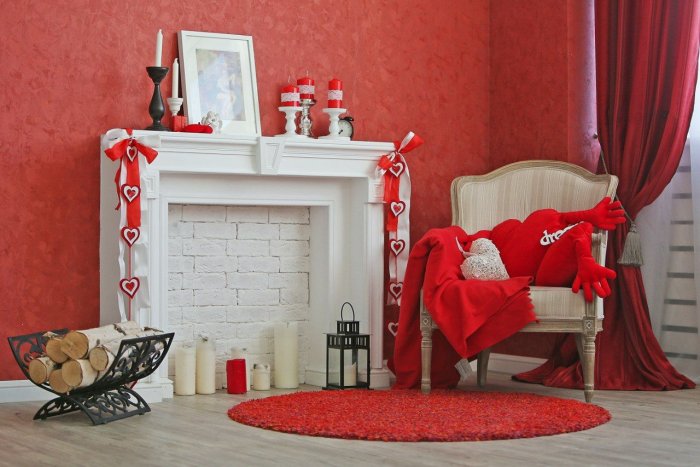 Камин для фотозоны