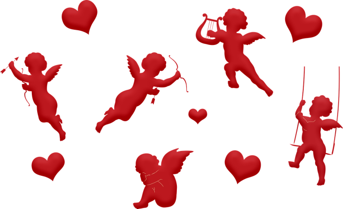 Сердечки амурчики