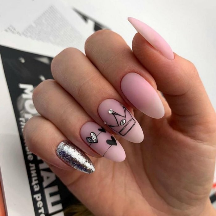 Ногти для подростков миндаль модные