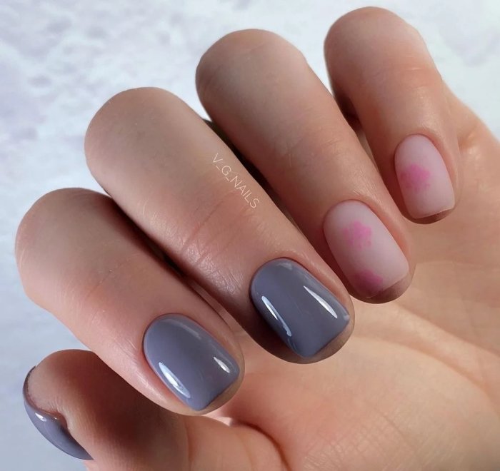 Весенний маникюр на короткие ногти 2021