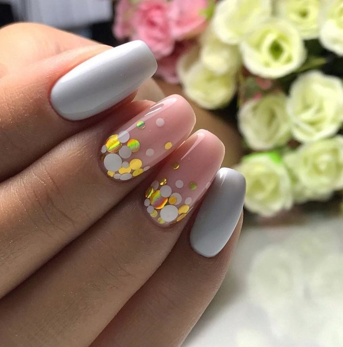 Ногти дизайн новинки 2021 миндаль лето