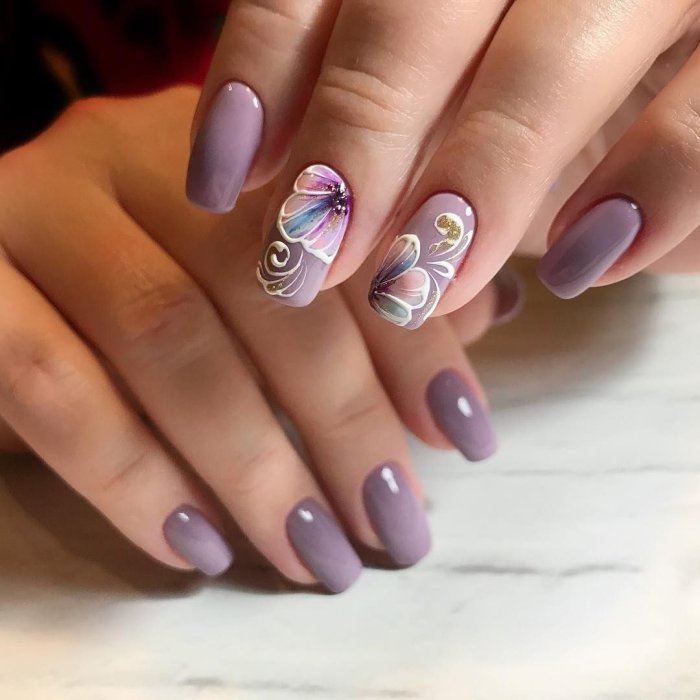 Красивый современный маникюр