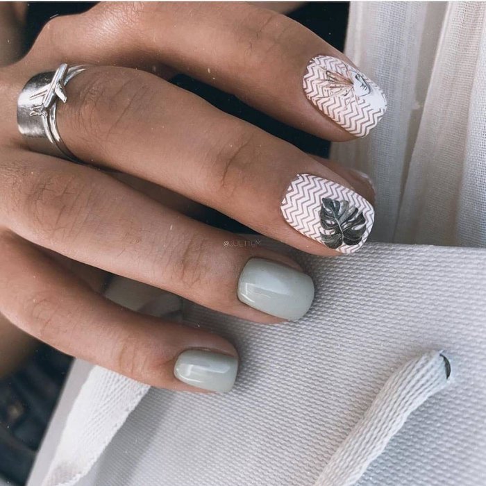 Маникюр на короткие ногти 2021