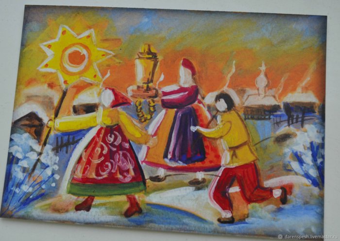 Масленица открытки старинные