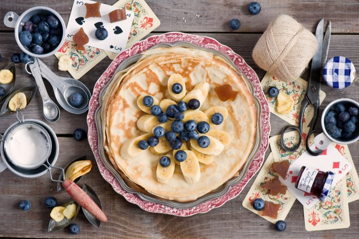 Сервировка стола на Масленицу