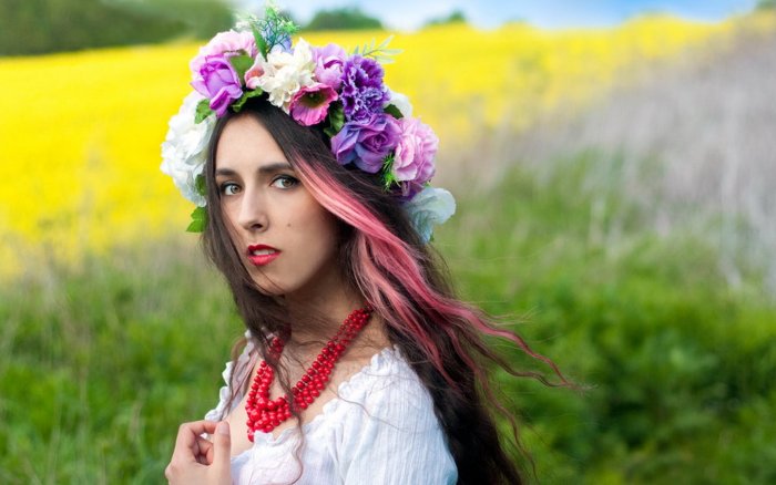 Венок из полевых цветов