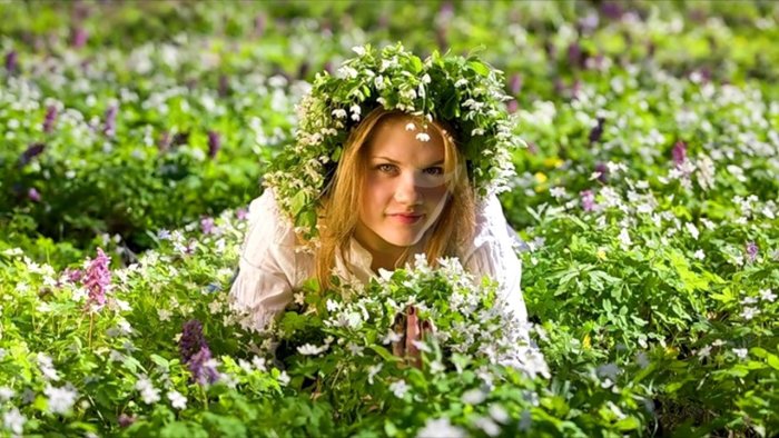 Венок из трав для фотосессии