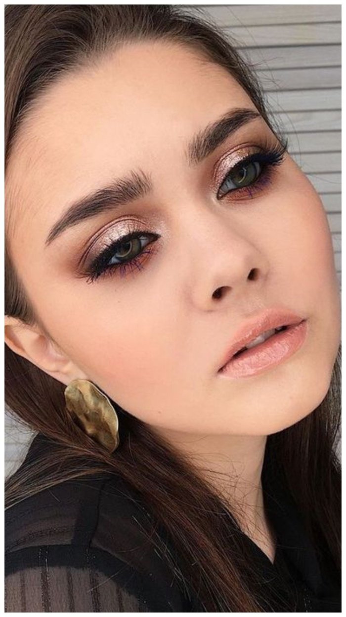Макияж для блондинок с карими глазами