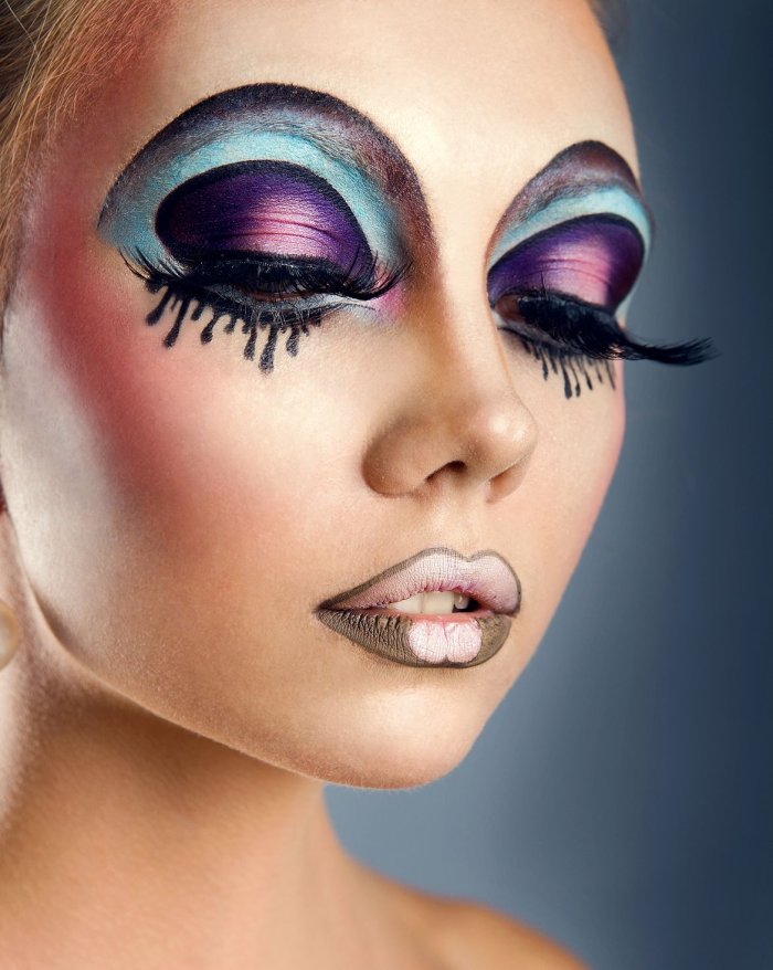 Красивый макияж глаз для детей