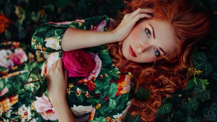 Лена Тарасова модель рыжая